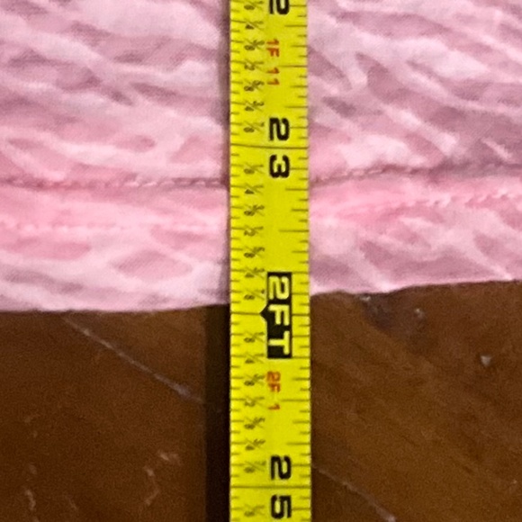 Pink Long Sleeve Cross PulloverTop sz M see measurements - Picture 6 of 6